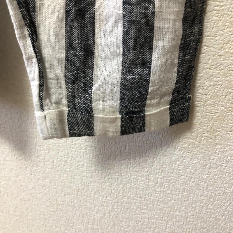 ベルシュカ Bershka パンツ スラックス S ストライプ 白 / ホワイト / X 青 / ブルー / レディース USED 古着 中古 10010787
