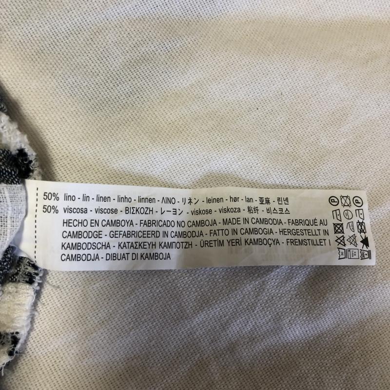 ベルシュカ Bershka パンツ スラックス S ストライプ 白 / ホワイト / X 青 / ブルー / レディース USED 古着 中古 10010787