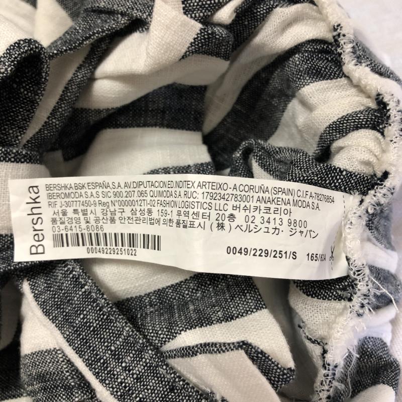 ベルシュカ Bershka パンツ スラックス S ストライプ 白 / ホワイト / X 青 / ブルー / レディース USED 古着 中古 10010787