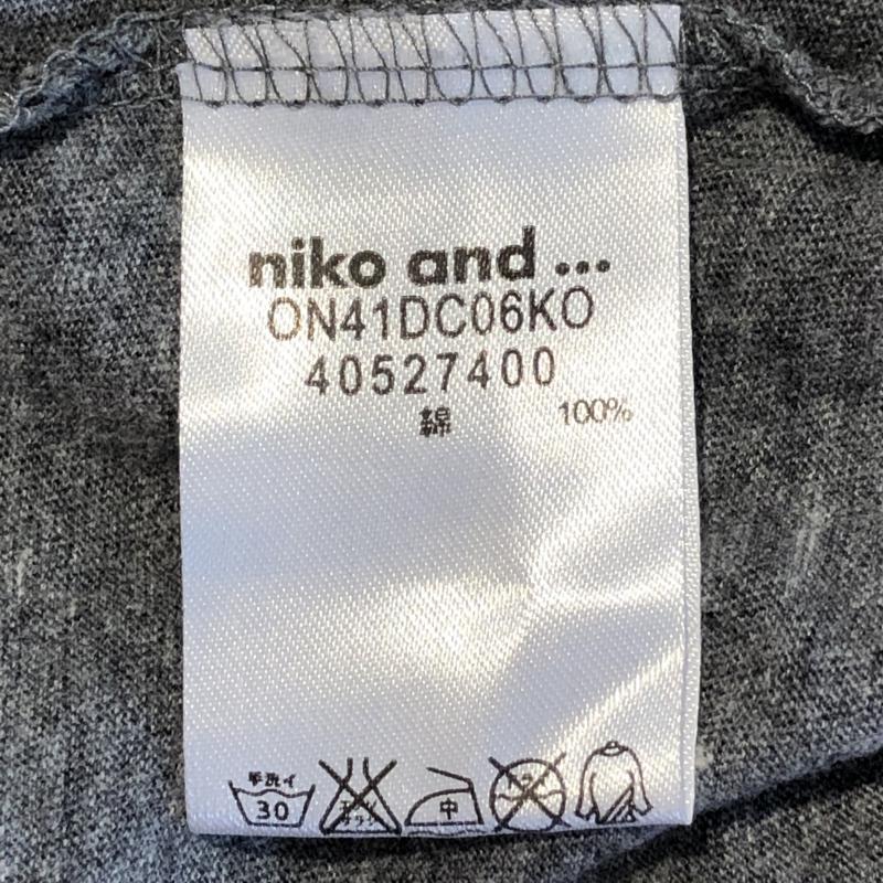 ニコアンド niko and... カットソー 七分袖 M 無地 灰 / グレー / レディース USED 古着 中古 10010792