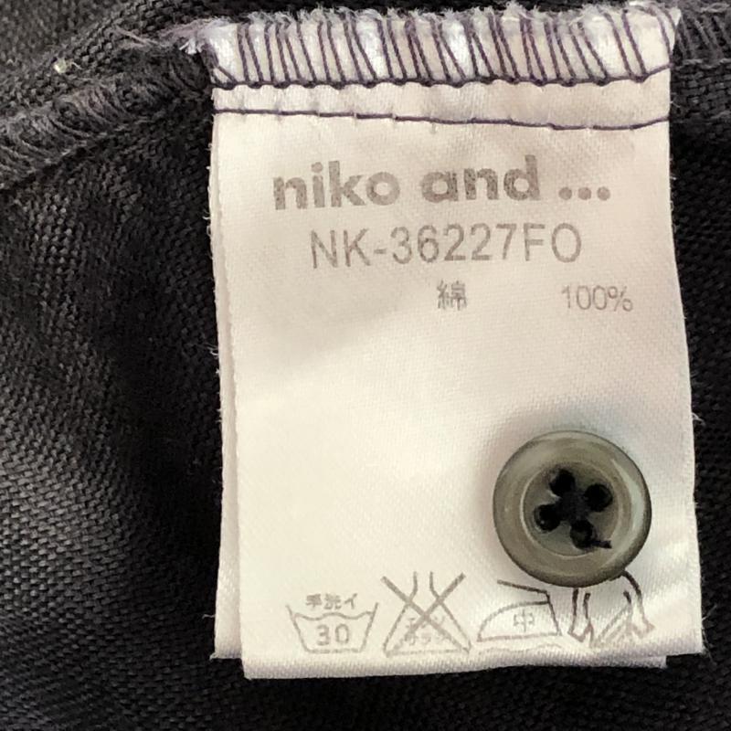 ニコアンド niko and... シャツ、ブラウス 半袖 無地 紺 / ネイビー / レディース USED 古着 中古 10010816