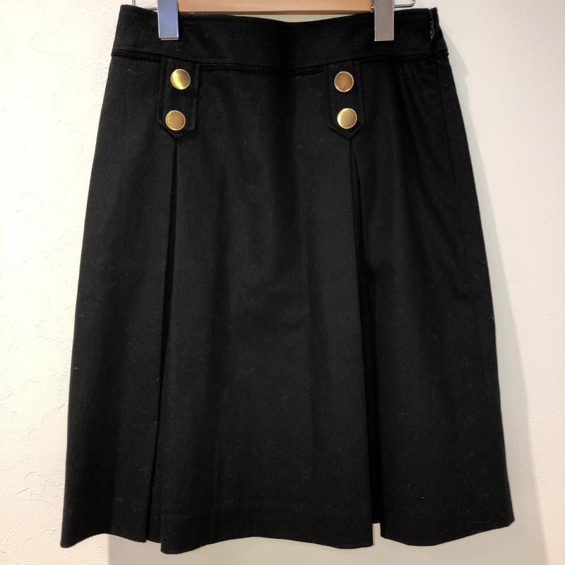 オーディアム ODIAM スカート ひざ丈スカート 無地 黒 / ブラック / レディース USED 古着 中古 10010824