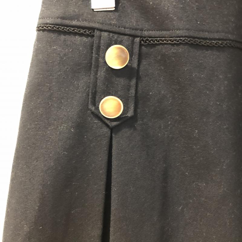 オーディアム ODIAM スカート ひざ丈スカート 無地 黒 / ブラック / レディース USED 古着 中古 10010824