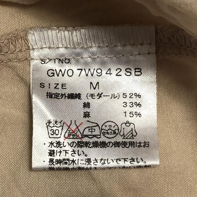 シュカ SHUCA チュニック 半袖 M 無地 ベージュ / ベージュ / レディース USED 古着 中古 10010828