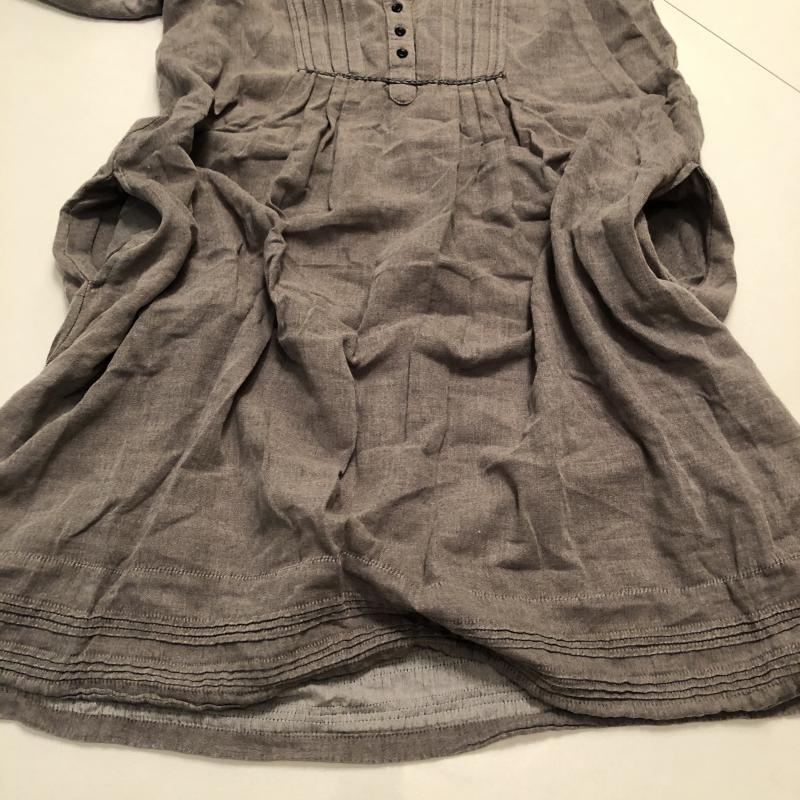シュカ SHUCA チュニック 七分袖 M 無地 灰 / グレー / レディース USED 古着 中古 10010835