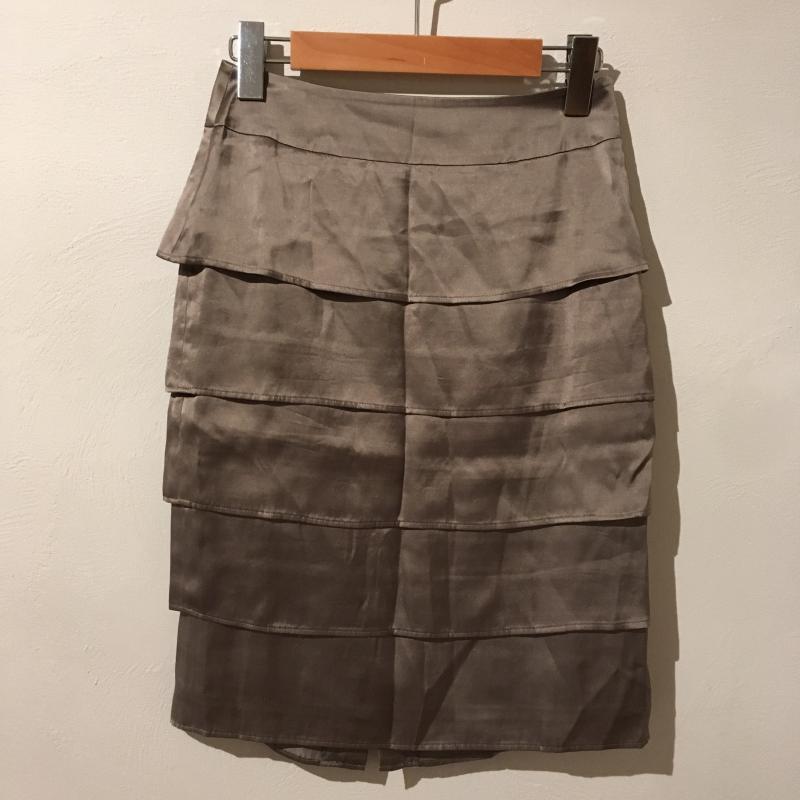 クードシャンス COUP DE CHANCE スカート ひざ丈スカート 36 無地 灰 / グレー / レディース USED 古着 中古 10010842
