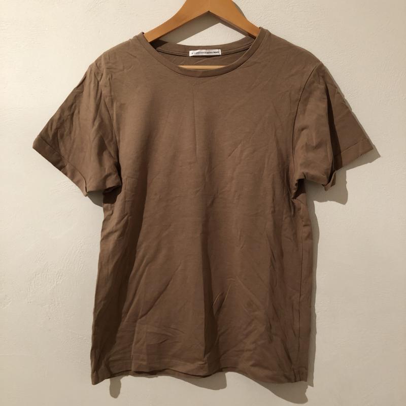 イーハイフンワールドギャラリーピー E hyphen world gallery PEACE カットソー 半袖 FREE 無地 茶 / ブラウン / レディース USED 古着 中古 10010868