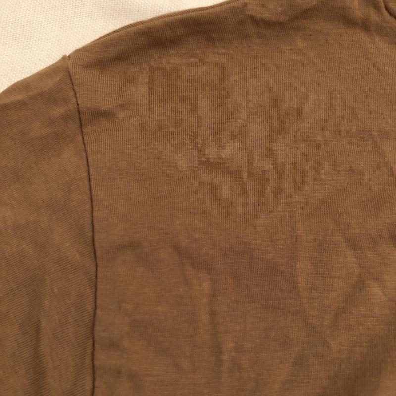 イーハイフンワールドギャラリーピー E hyphen world gallery PEACE カットソー 半袖 FREE 無地 茶 / ブラウン / レディース USED 古着 中古 10010868