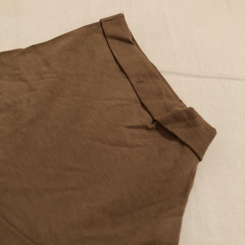イーハイフンワールドギャラリーピー E hyphen world gallery PEACE カットソー 半袖 FREE 無地 茶 / ブラウン / レディース USED 古着 中古 10010868