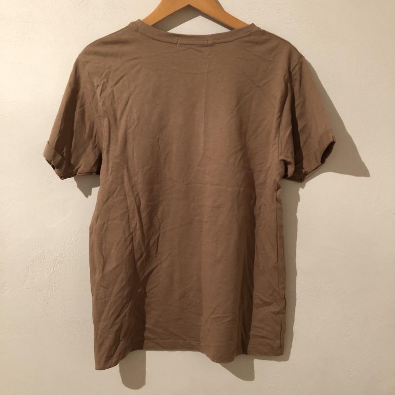 イーハイフンワールドギャラリーピー E hyphen world gallery PEACE カットソー 半袖 FREE 無地 茶 / ブラウン / レディース USED 古着 中古 10010868