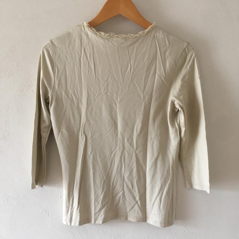 トゥー ビー シック TO BE CHIC カットソー 七分袖 2 無地 X 刺繍 緑 / グリーン / レディース USED 古着 中古 10010882
