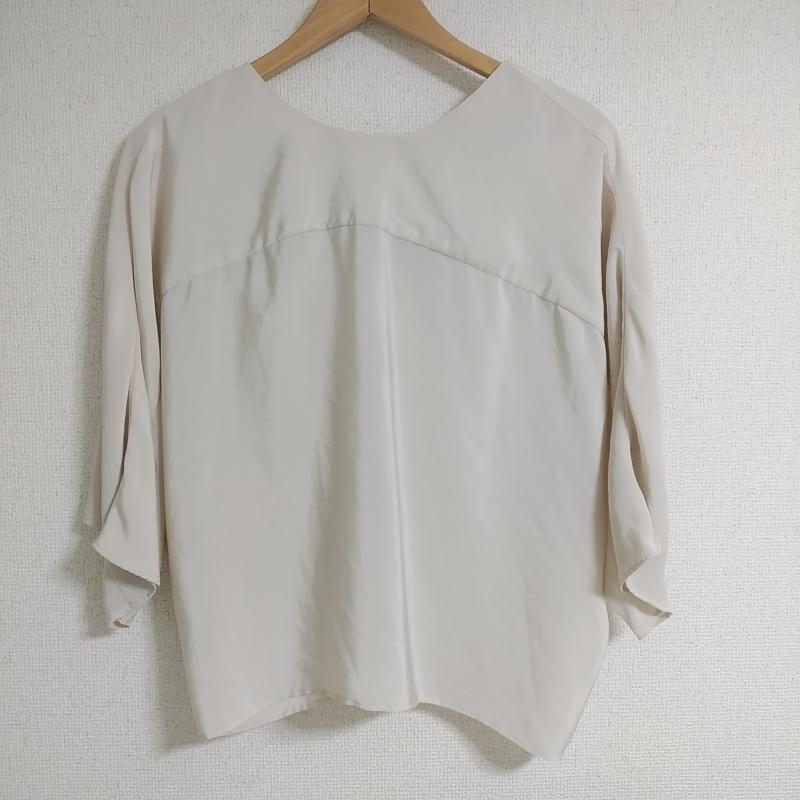 パンソー PINCEAU カットソー 七分袖 38 無地 ベージュ / ベージュ / レディース USED 古着 中古 10011017