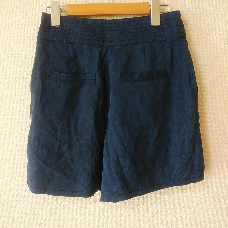 トランテアンソンドゥモード 31 Sons de mode パンツ キュロット M 無地 紺 / ネイビー / レディース USED 古着 中古 10011022