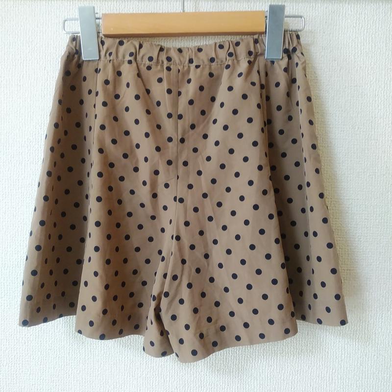 ミーアンドミークチュール me&me couture パンツ キュロット FREE ドット 黒 / ブラック / X 茶 / ブラウン / レディース USED 古着 中古 10011028