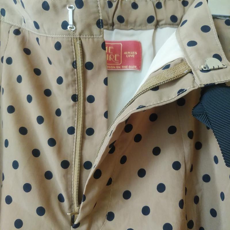 ミーアンドミークチュール me&me couture パンツ キュロット FREE ドット 黒 / ブラック / X 茶 / ブラウン / レディース USED 古着 中古 10011028