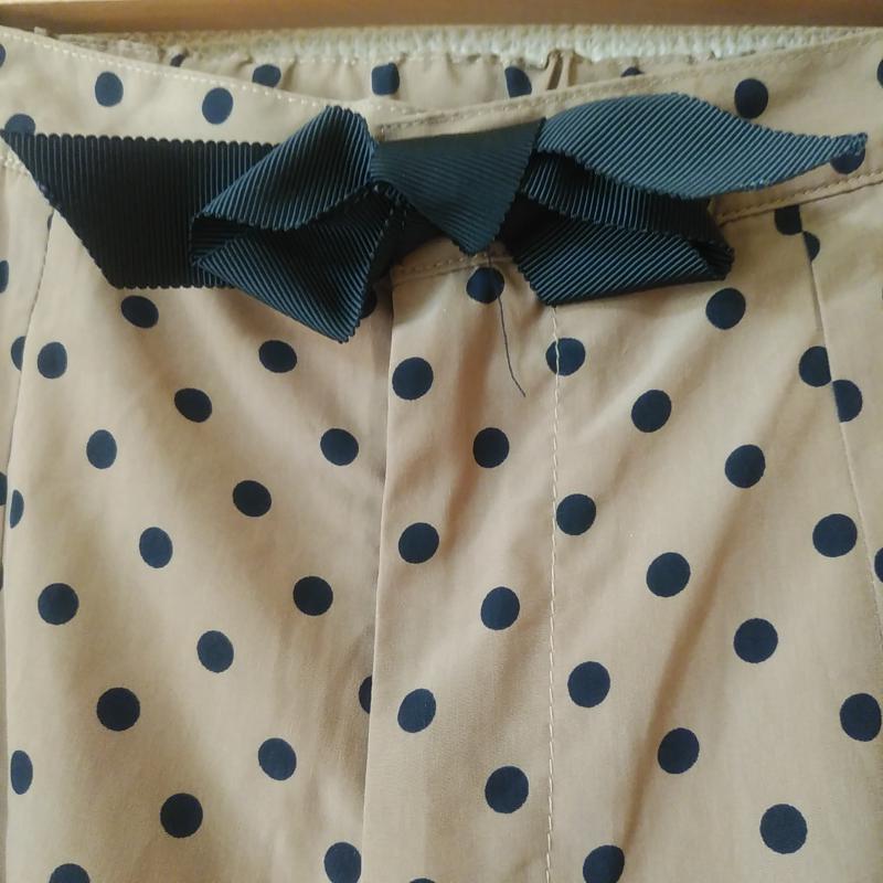ミーアンドミークチュール me&me couture パンツ キュロット FREE ドット 黒 / ブラック / X 茶 / ブラウン / レディース USED 古着 中古 10011028