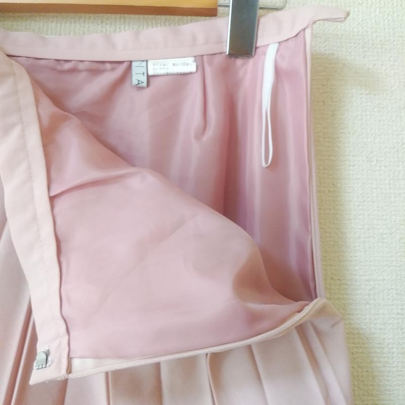 ビタミンA VITAMINA スカート ひざ丈スカート M 無地 桃 / ピンク / レディース USED 古着 中古 10011029