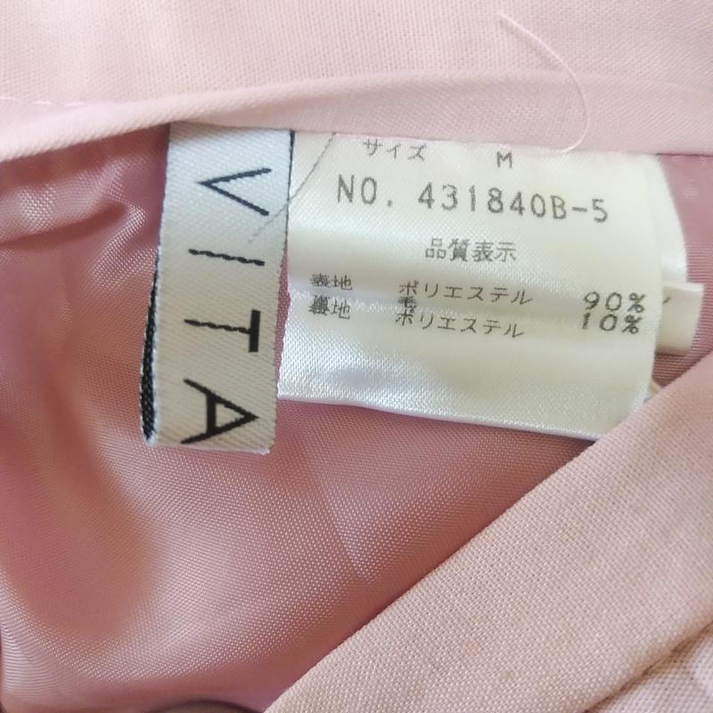 ビタミンA VITAMINA スカート ひざ丈スカート M 無地 桃 / ピンク / レディース USED 古着 中古 10011029