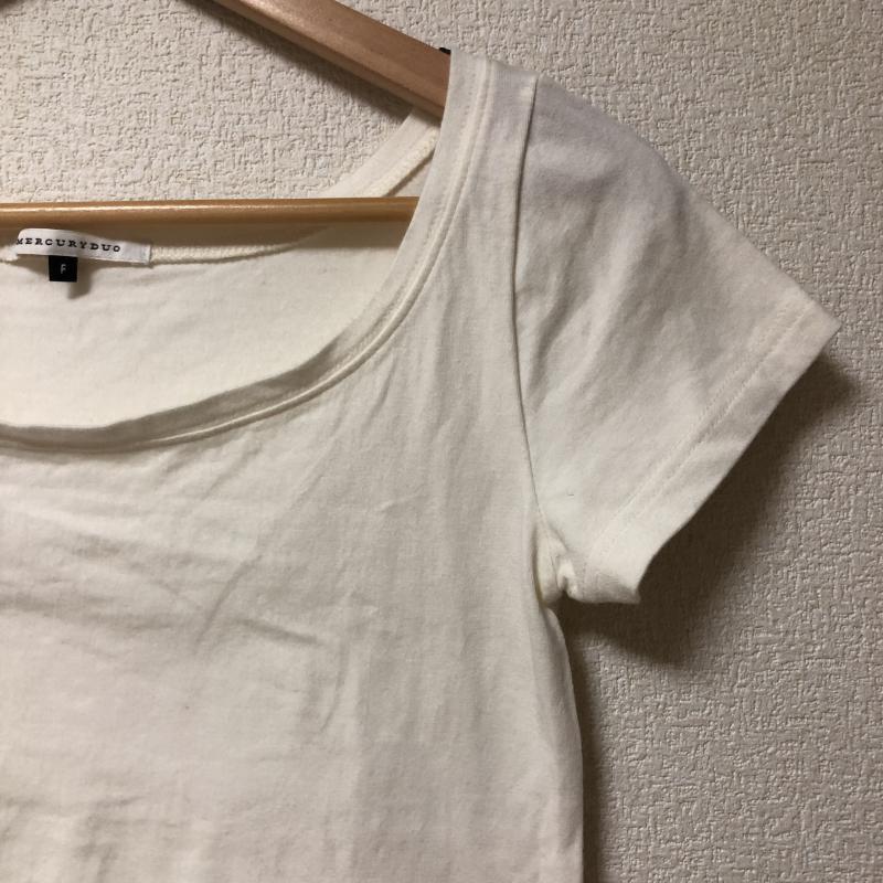 マーキュリーデュオ MERCURYDUO カットソー 半袖 FREE 無地 白 / ホワイト / レディース USED 古着 中古 10011079