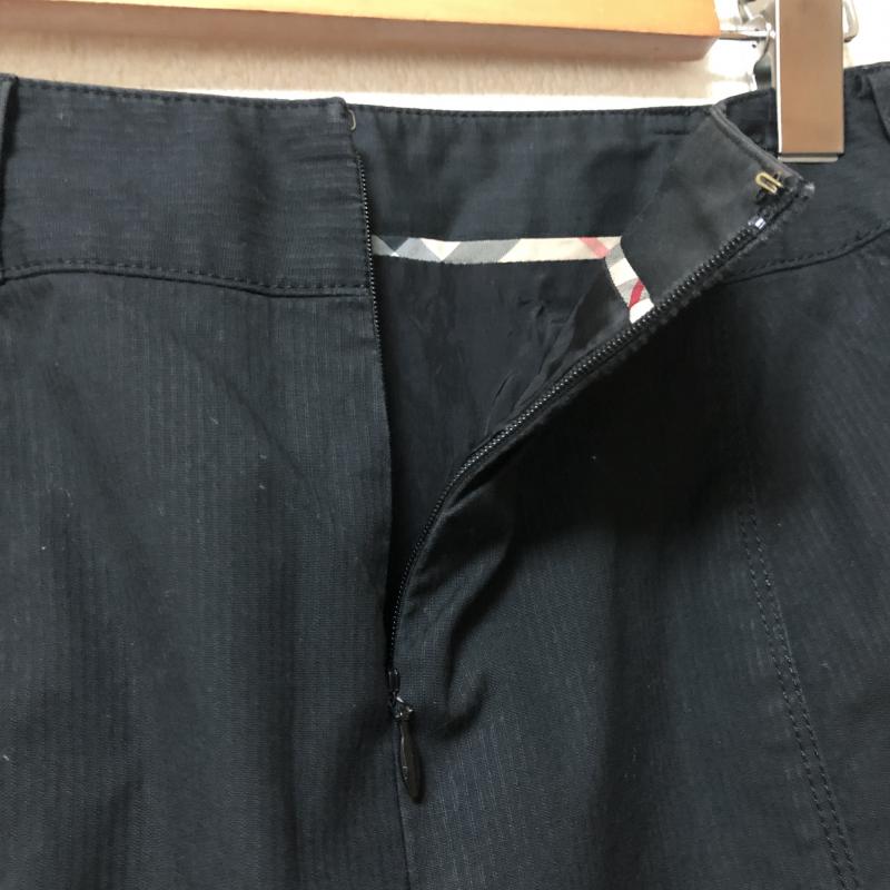 バーバリーロンドン Burberry London スカート ひざ丈スカート 38 無地 黒 / ブラック / レディース USED 古着 中古 10011097