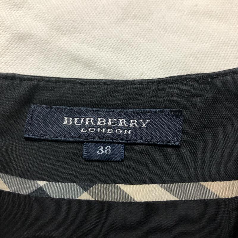 バーバリーロンドン Burberry London スカート ひざ丈スカート 38 無地 黒 / ブラック / レディース USED 古着 中古 10011097