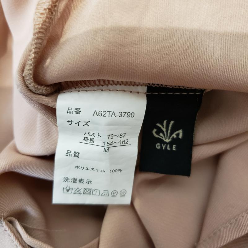 ジレ GYLE カットソー 長袖 M 無地 ベージュ / ベージュ / レディース USED 古着 中古 10011113