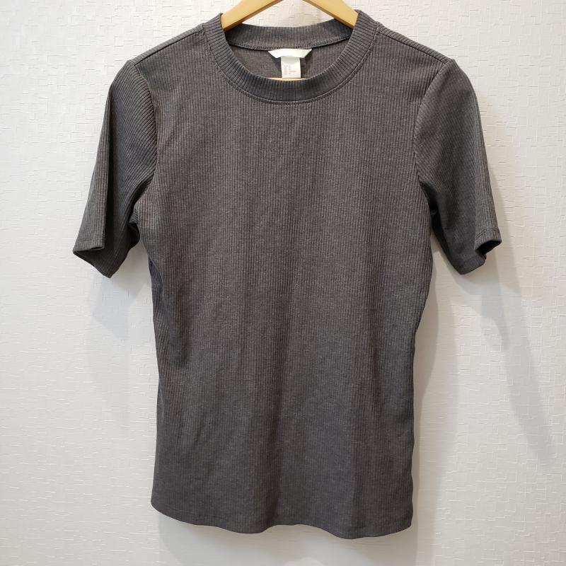 ヘンネスアンドモーリッツ H&M カットソー 半袖 M 無地 灰 / グレー / レディース USED 古着 中古 10011115