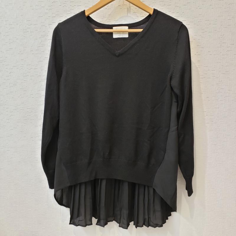 ディスコートパリシアン Discoat Parisien カットソー 長袖 M 無地 黒 / ブラック / レディース USED 古着 中古 10011120