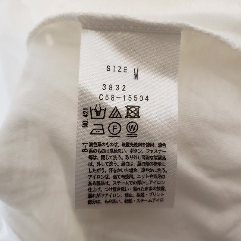 インデックス index カットソー 半袖 M 無地 白 / ホワイト / レディース USED 古着 中古 10011127