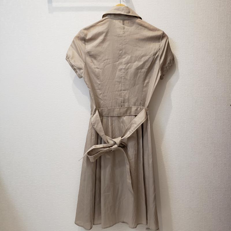 アンケート en quete ワンピース ひざ丈スカート 無地 ベージュ / ベージュ / レディース USED 古着 中古 10011128