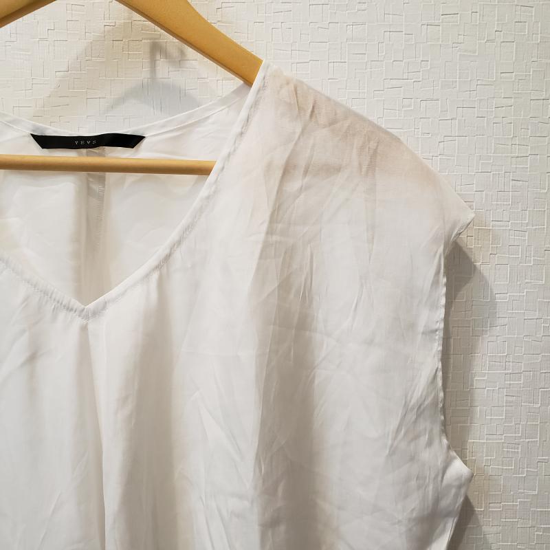 YEVS YEVS カットソー 半袖 無地 白 / ホワイト / レディース USED 古着 中古 10011130