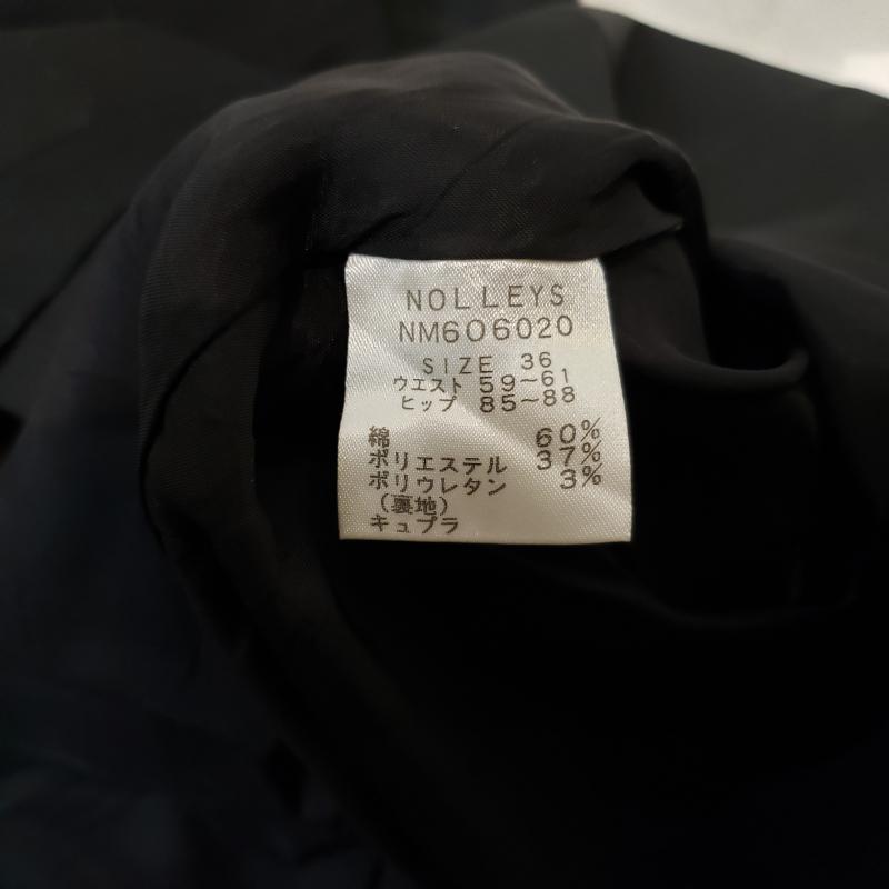 ノーリーズ NOLLEY'S スカート ひざ丈スカート 36 無地 黒 / ブラック / レディース USED 古着 中古 10011140