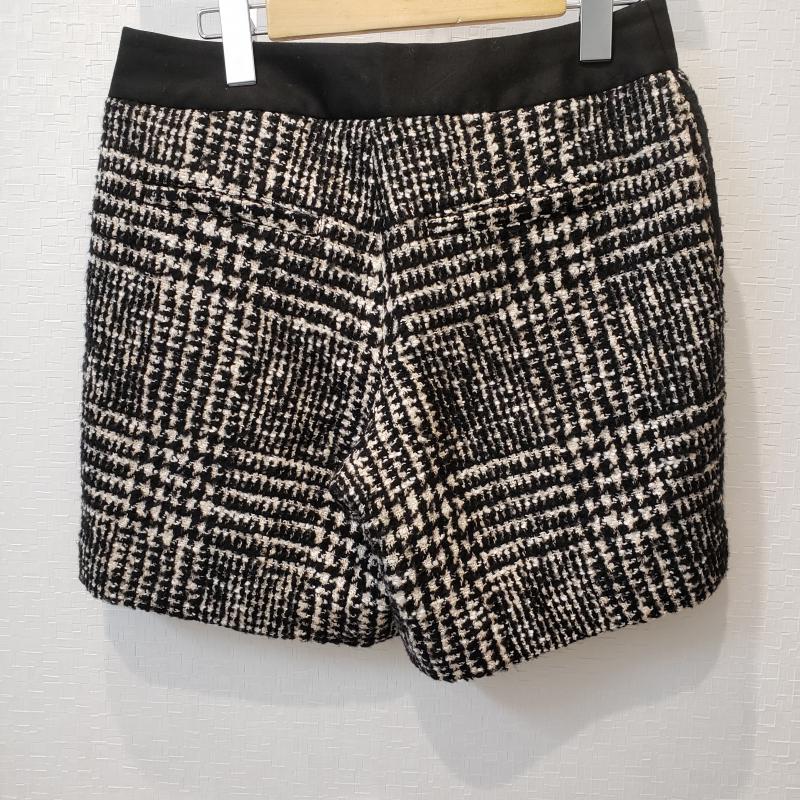 ロートレ・アモン LAUTREAMONT パンツ ショートパンツ 38 千鳥格子 黒 / ブラック / X 白 / ホワイト / レディース USED 古着 中古 10011141