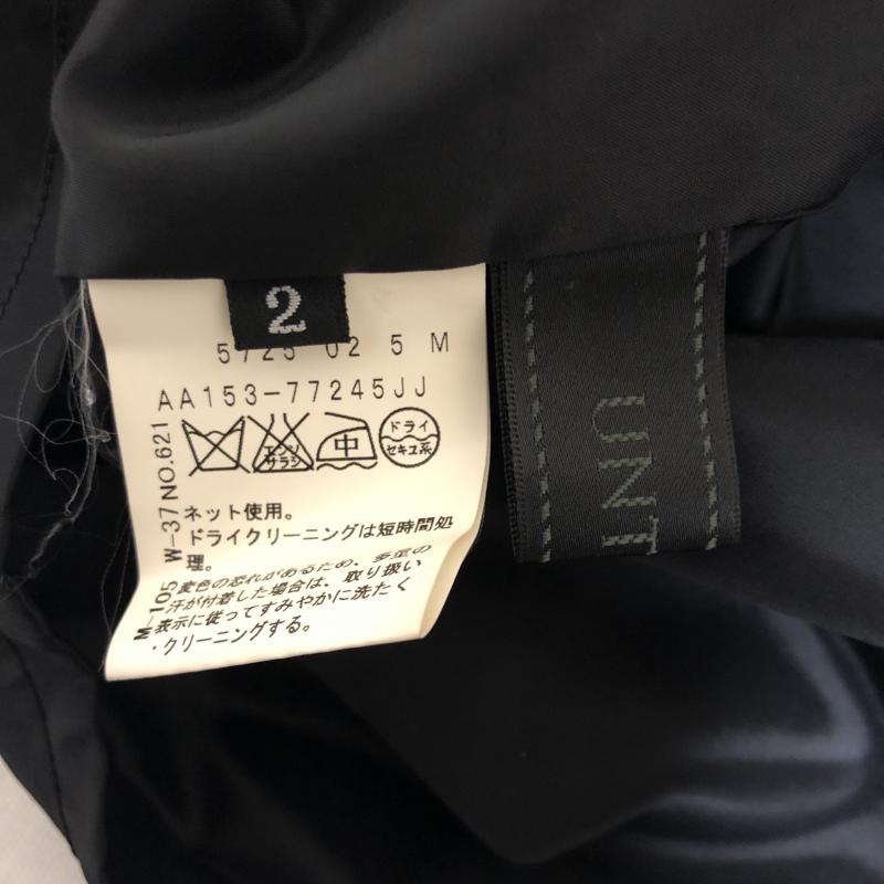 アンタイトル UNTITLED スカート ひざ丈スカート 2 チェック 黒 / ブラック / X 灰 / グレー / X 銀 / シルバー / レディース USED 古着 中古 10011161