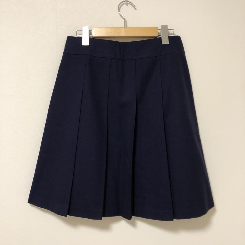 アンタイトル UNTITLED スカート ひざ丈スカート 2 無地 紺 / ネイビー / レディース USED 古着 中古 10011162
