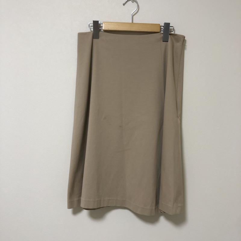 トランスワーク TRANS WORK スカート ひざ丈スカート 42 無地 ベージュ / ベージュ / レディース USED 古着 中古 10011167