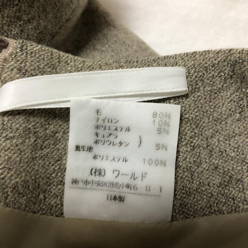 アンタイトル UNTITLED スカート ひざ丈スカート 2 無地 ベージュ / ベージュ / レディース USED 古着 中古 10011249