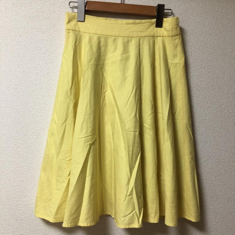 アパートバイローリーズ apart by lowrys スカート ひざ丈スカート FREE 無地 黄 / イエロー / X 銀 / シルバー / レディース USED 古着 中古 10011250