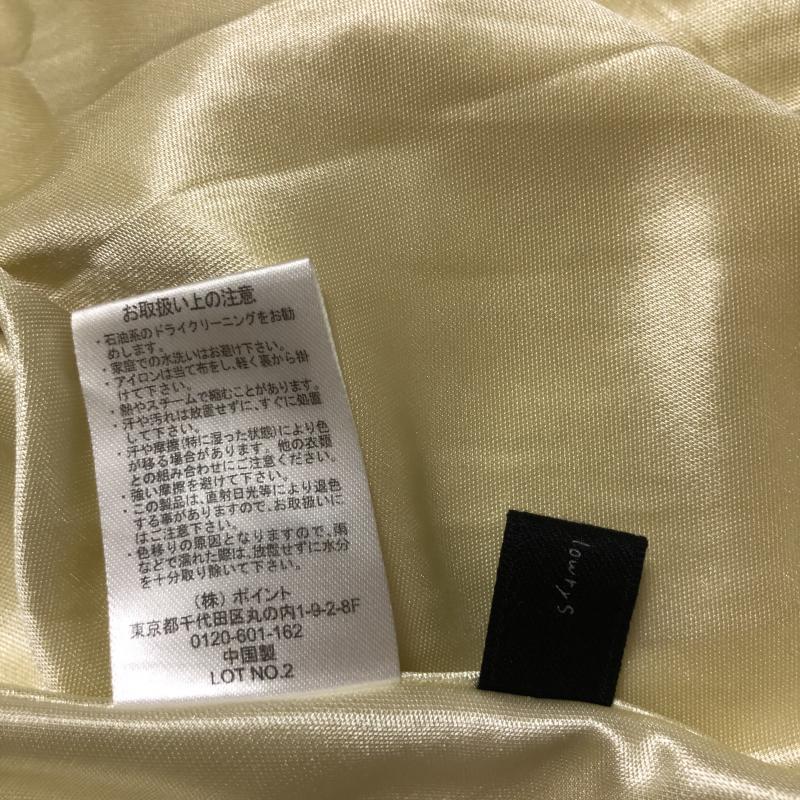 アパートバイローリーズ apart by lowrys スカート ひざ丈スカート FREE 無地 黄 / イエロー / X 銀 / シルバー / レディース USED 古着 中古 10011250
