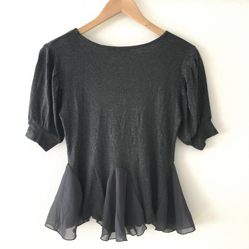ダズリン dazzlin カットソー 半袖 FREE 無地 灰 / グレー / レディース USED 古着 中古 10011262