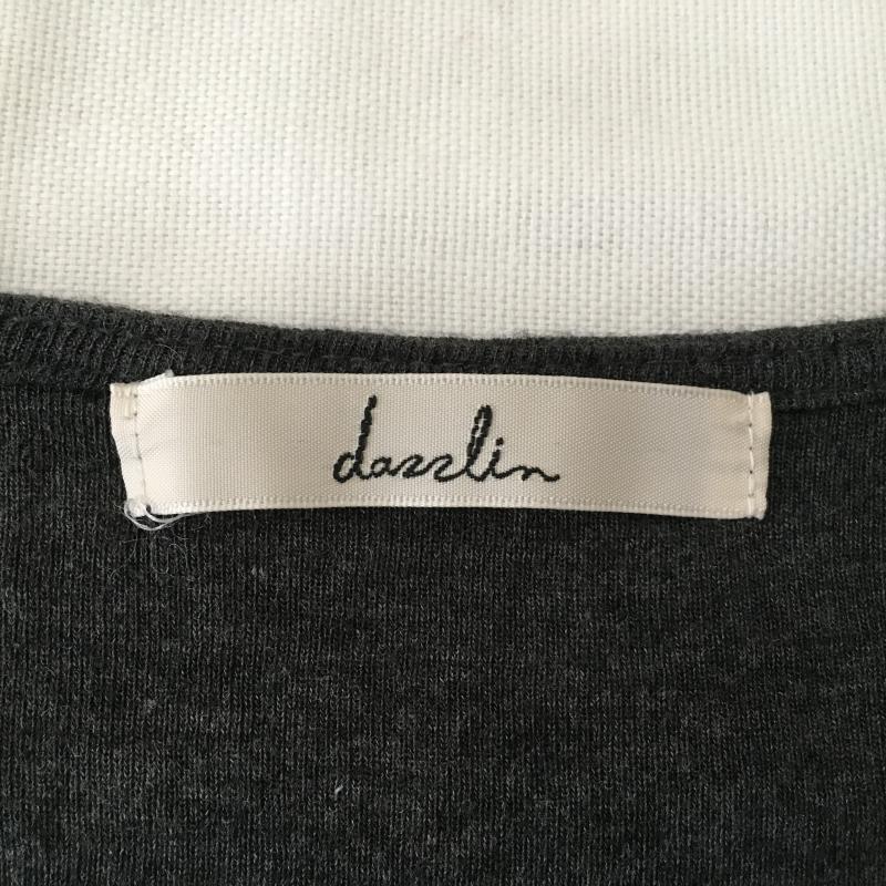 ダズリン dazzlin カットソー 半袖 FREE 無地 灰 / グレー / レディース USED 古着 中古 10011262