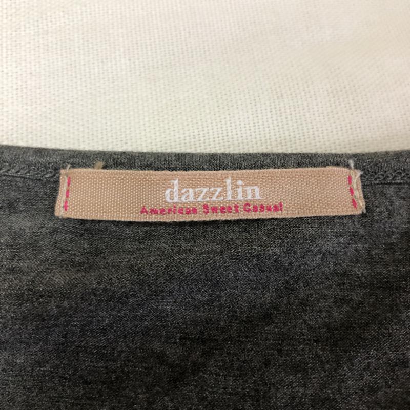 ダズリン dazzlin カットソー 半袖 FREE 無地 X ロゴ、文字 白 / ホワイト / X 灰 / グレー / レディース USED 古着 中古 10011315