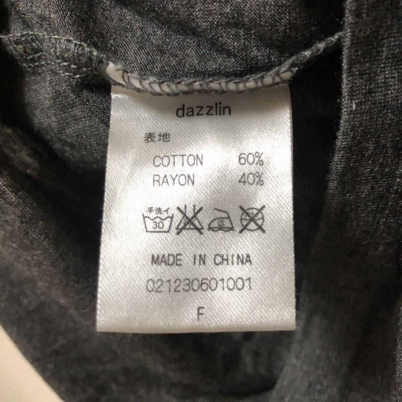 ダズリン dazzlin カットソー 半袖 FREE 無地 X ロゴ、文字 白 / ホワイト / X 灰 / グレー / レディース USED 古着 中古 10011315