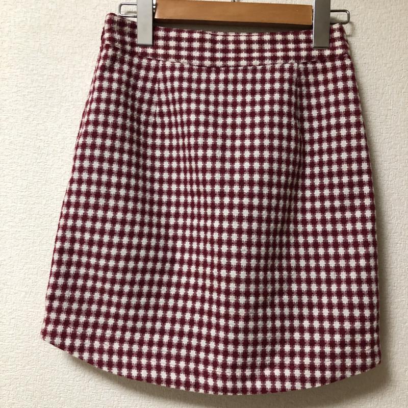 ダズリン dazzlin スカート ミニスカート S 白 / ホワイト / X 赤 / レッド / レディース USED 古着 中古 10011343