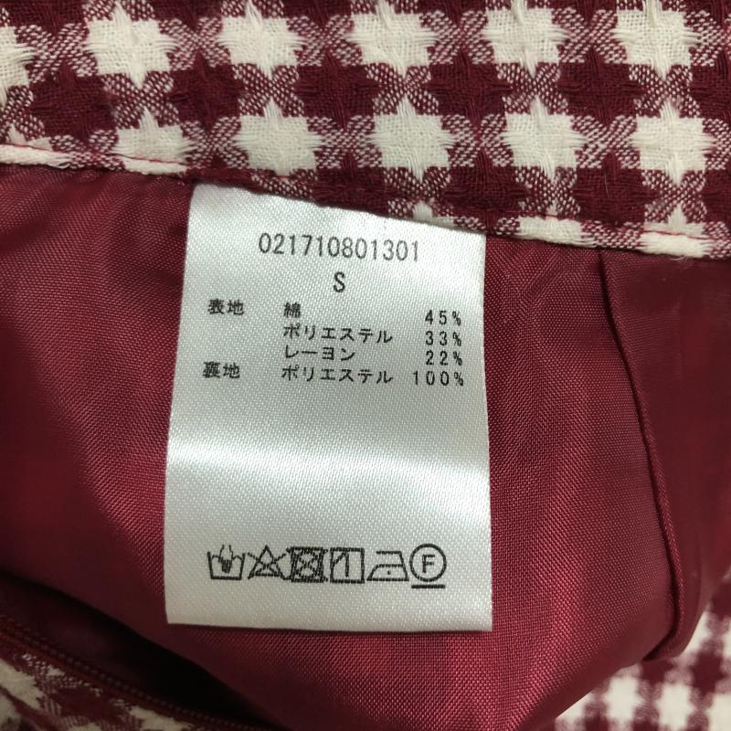 ダズリン dazzlin スカート ミニスカート S 白 / ホワイト / X 赤 / レッド / レディース USED 古着 中古 10011343