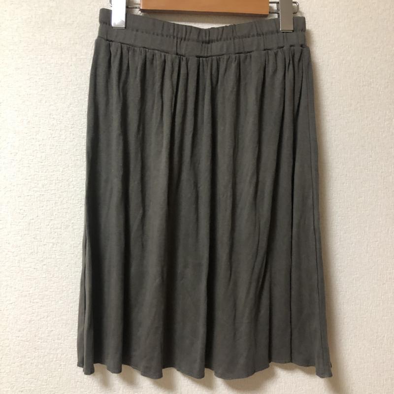 ローリーズファーム LOWRYS FARM スカート ひざ丈スカート FREE 無地 灰 / グレー / レディース USED 古着 中古 10011396
