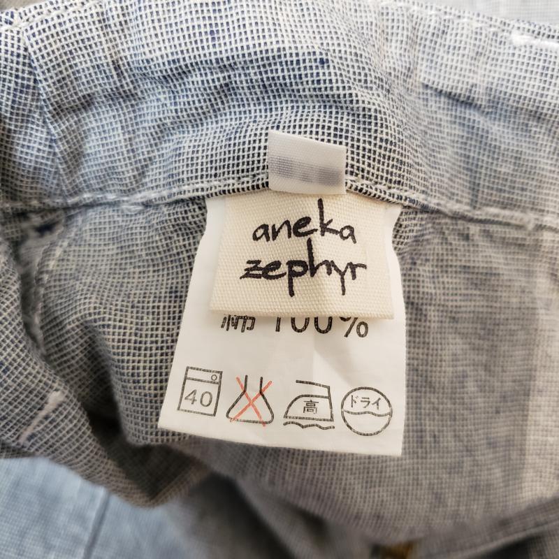 アネカゼファー aneka zephyr スカート ひざ丈スカート M 無地 灰 / グレー / レディース USED 古着 中古 10011410