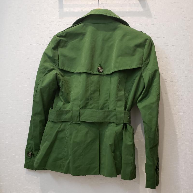 ザラウーマン ZARA WOMAN コート トレンチコート S 無地 緑 / グリーン / レディース USED 古着 中古 10011448