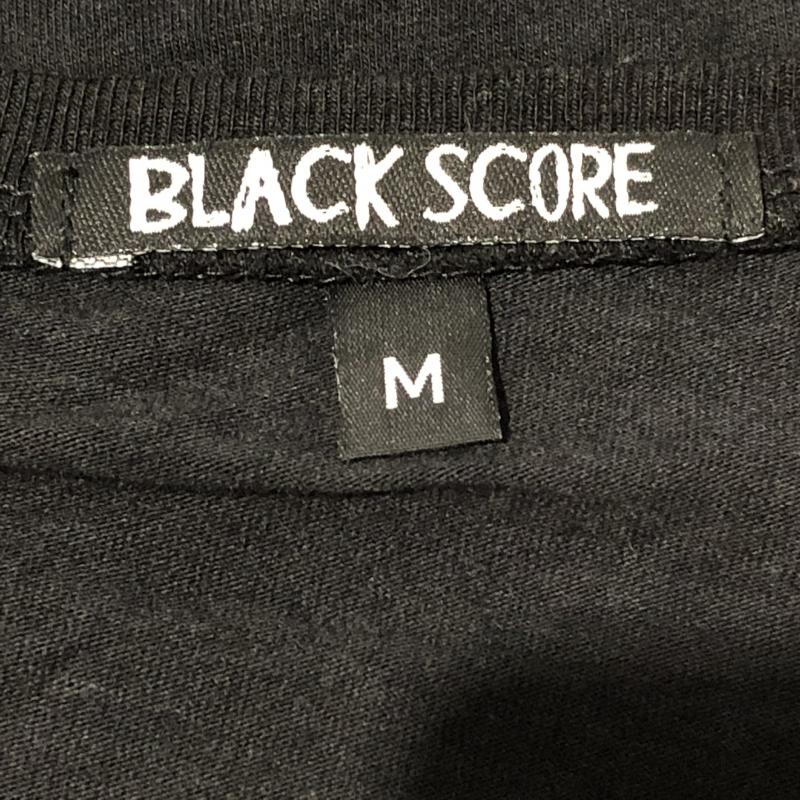 ブラックスコア BLACK SCORE カットソー 半袖 M 無地 X キャラクター X プリント 黒 / ブラック / X 白 / ホワイト / レディース USED 古着 中古 10011467