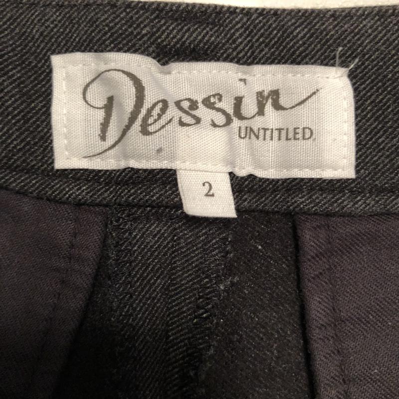 デッサン Dessin パンツ スラックス スカーチョ 2 無地 灰 / グレー / レディース USED 古着 中古 10011489
